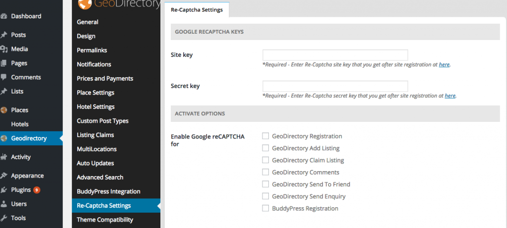 recaptchasettings