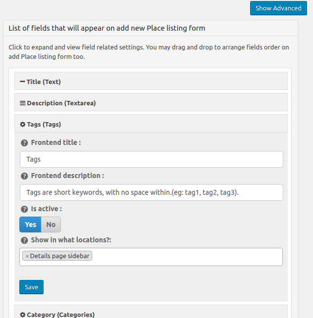 GeoDirectory V2 main settings