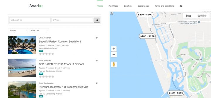 airbnb like listing page geodirectory avada