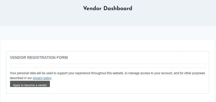 apply to become vendor