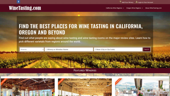 wine tasting directory niche