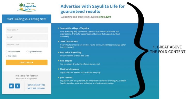 Above-the-Fold Content