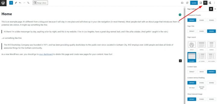 Kadence Directory Remove Home Page Title