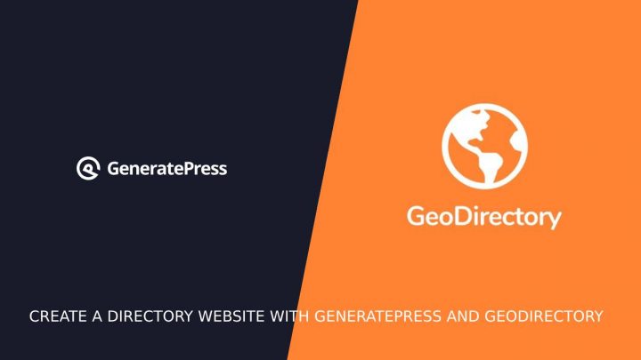 crea sito directory generatepress