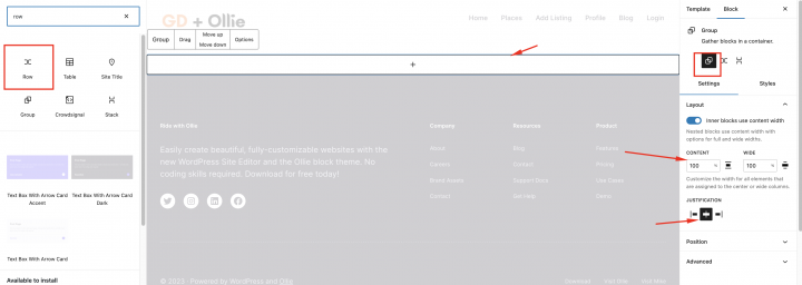 add row for columns to gd arcvhive