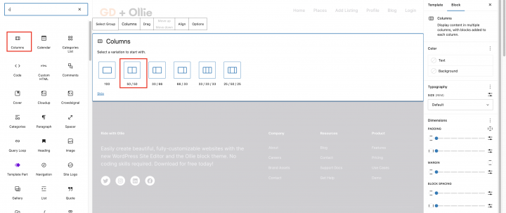 2 column gd archive airbnb style