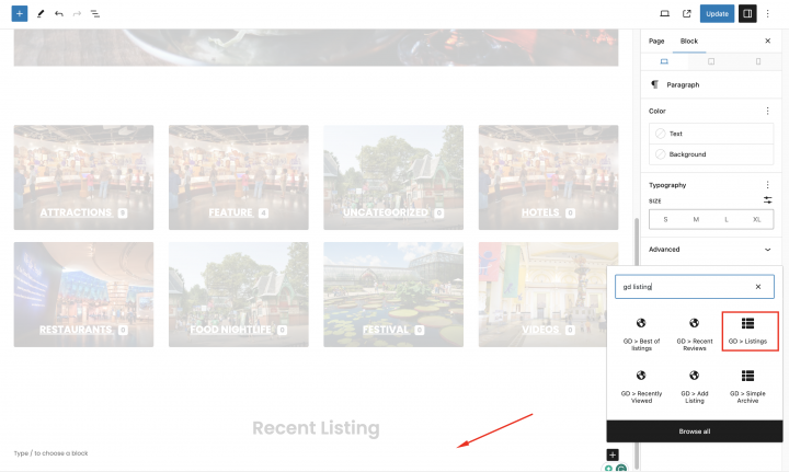 add listings to home