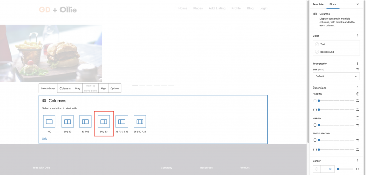 add 2 columns for gd listings content