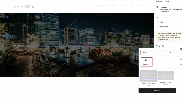 fine tune hero section