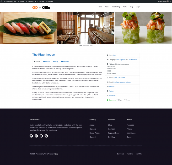 gd single listing page completed